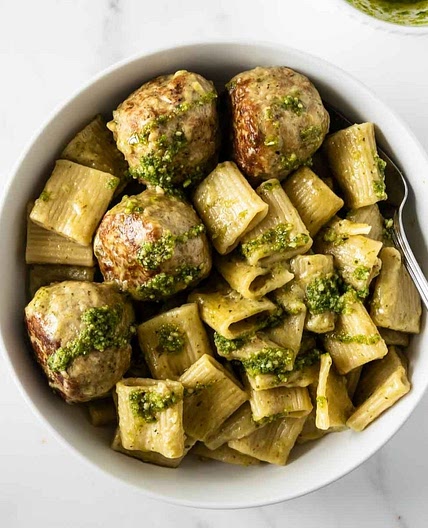 Chicken Pesto Meatballs