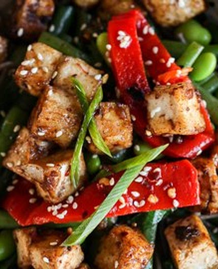 Black Bean Garlic Tofu Nourish Bowl