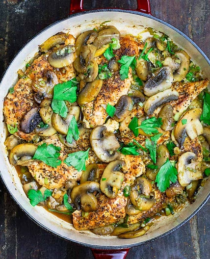 20-Minute Skillet Mushroom Chicken