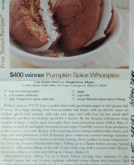 Pumpkin Spice Whoopies