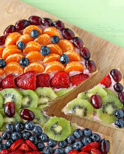 Easter Egg Fruit Pizza