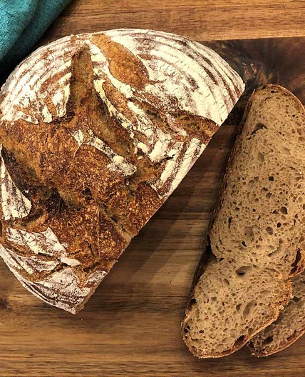 Whole-Wheat Sourdough Bread