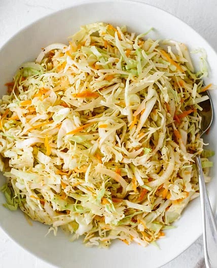 Vinegar Coleslaw Recipe (No Mayo Coleslaw)