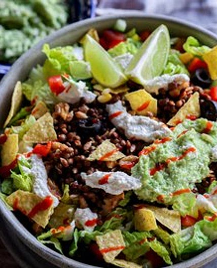 Lentil Taco Salad