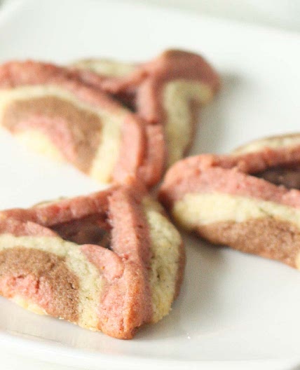 Neapolitan Zebra Hamentashen