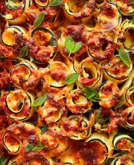 Vegetarian Zucchini Lasagna Spirals