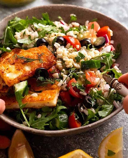 Mediterranean Brown Rice Salad