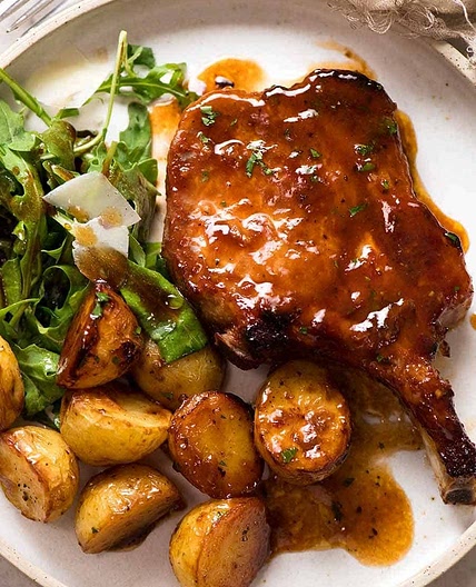 Oven Baked Pork Chops with Potatoes