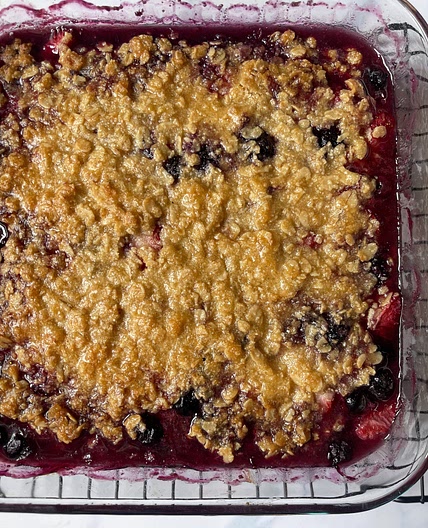 Gluten-Free Berry Crisp ~ The Best Summer Dessert Recipe