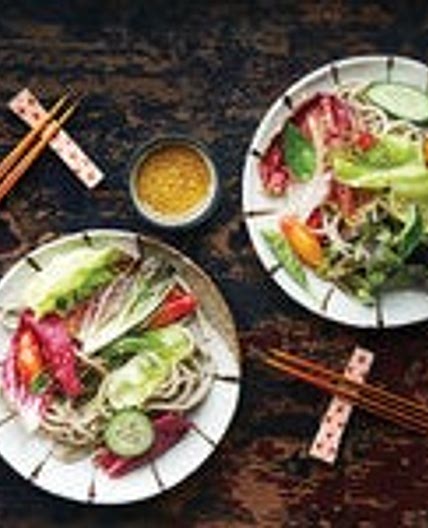 Soba Salad with Lemon–Miso Vinaigrette