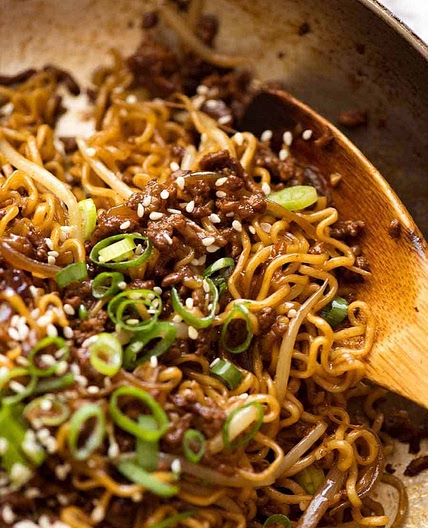 Quick Asian Beef Ramen Noodles