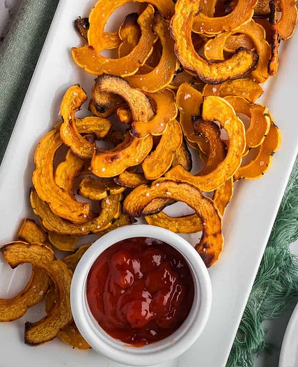 Roasted Delicata Squash Recipe (Oven + Air Fryer)