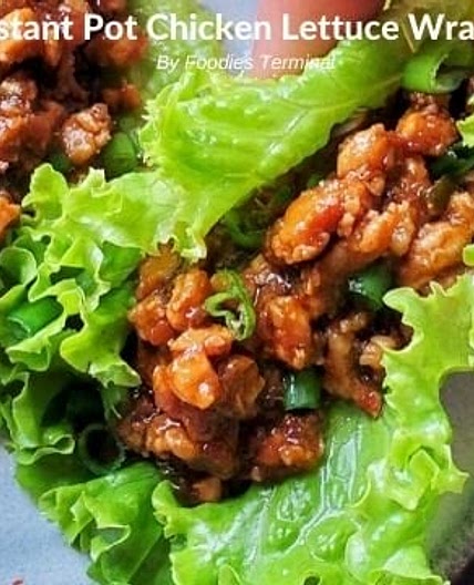 Instant Pot Chicken Lettuce Wraps