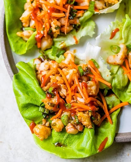 Shrimp Dumpling Lettuce Wraps or Rice Bowls