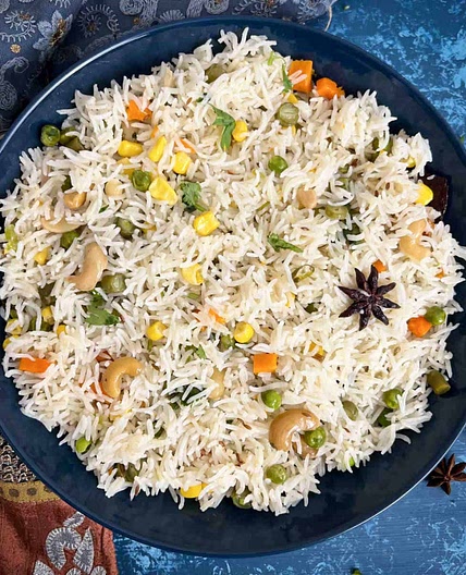 Coconut Milk Pulao (Instant Pot)