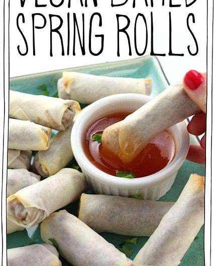 Vegan Baked Spring Rolls
