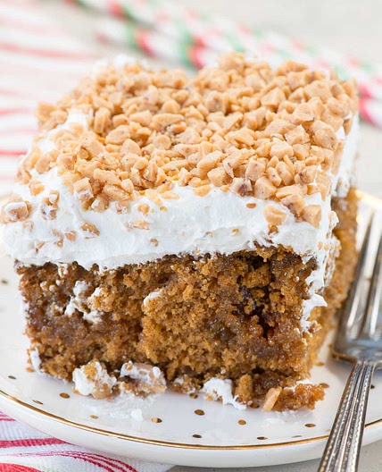 Gingerbread Poke Cake