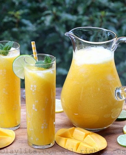 Refresco o limonada de mango