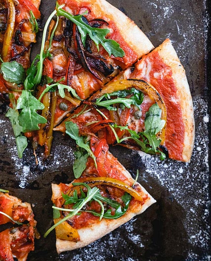 Healthy Pizza Recipe (Veggie-Loaded!)