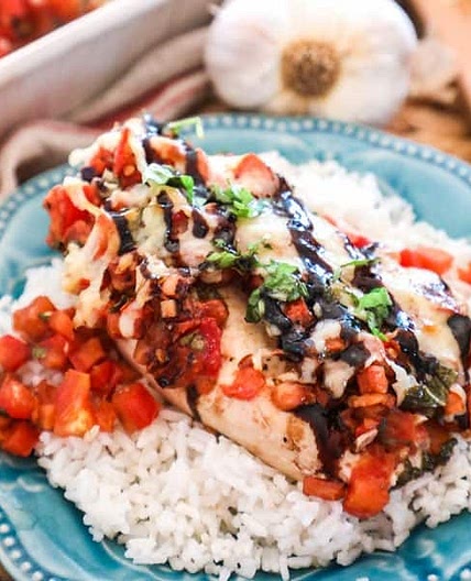 Bruschetta Chicken Bake