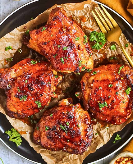 Hot Honey Chicken Thighs