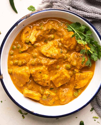 Creamy Matar Paneer Curry