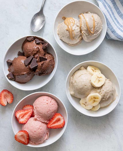 Banana Nice Cream - 4 Ways