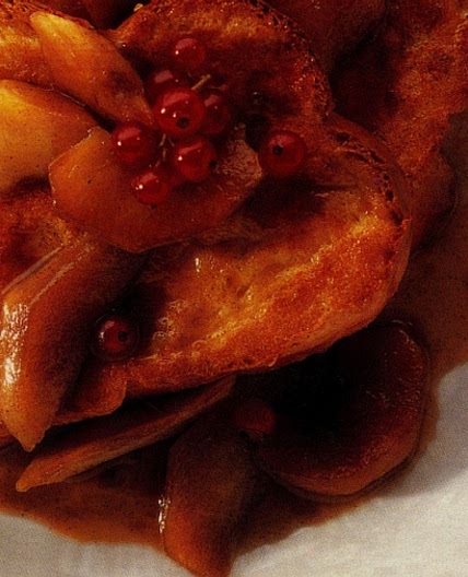 Oven Baked French Toast with Apples and Cinnamon Syrup