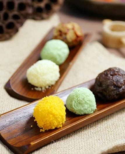 건포도오색경단