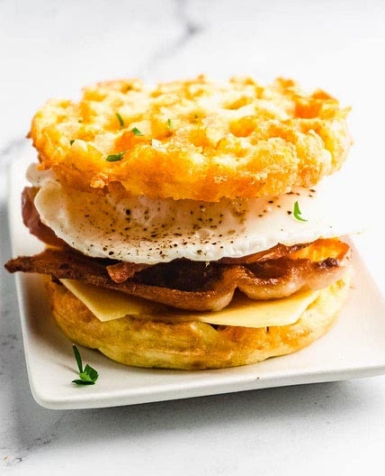 Keto Chaffle Breakfast Sandwich