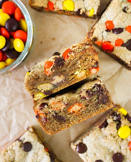 Reese's Pieces Peanut Butter Blondies