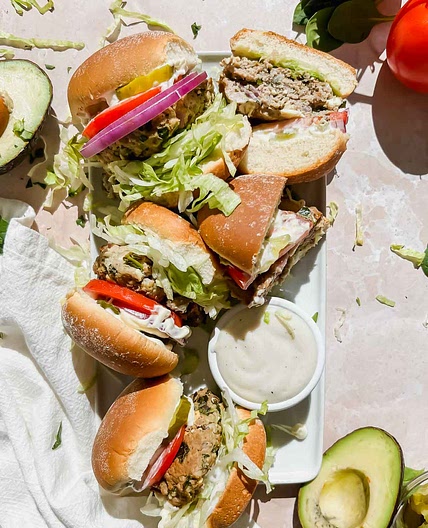 Spinach Feta Turkey Burgers