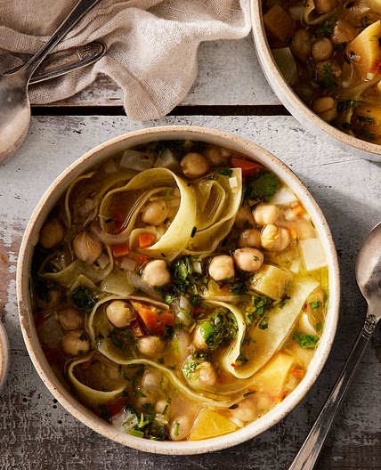 Chickpea Noodle Soup