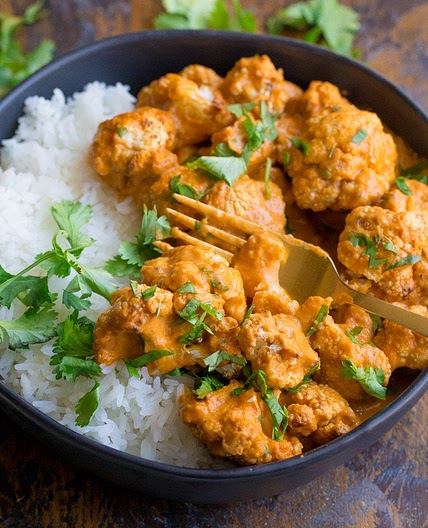25 Minute Indian-Style Butter Cauliflower (Vegan)