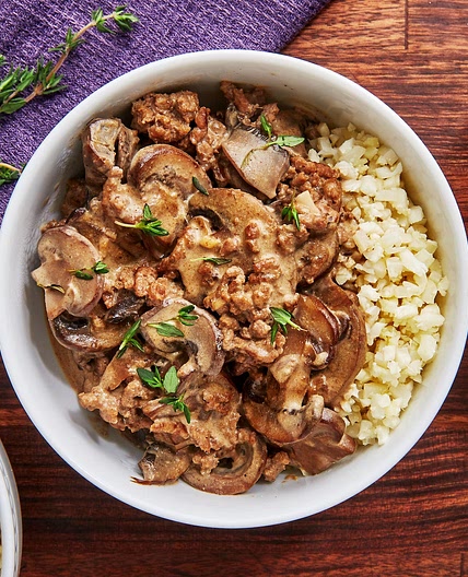 Keto Beef Stroganoff