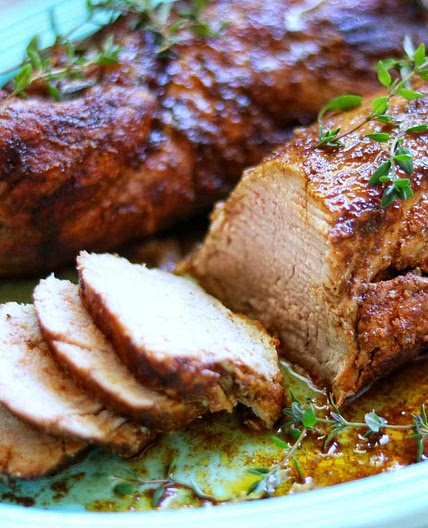 Grilled Pork Tenderloin with Balsamic Honey Glaze