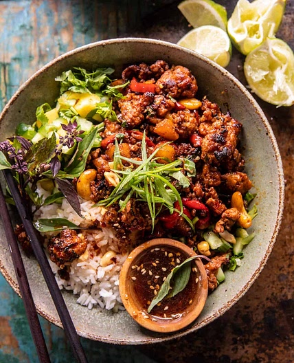 20 Minute Ginger Pineapple Chicken Stir Fry