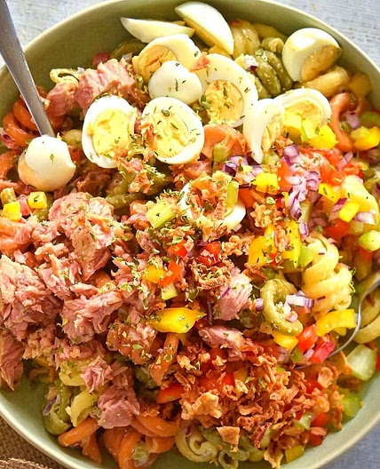 Cold and Creamy Tuna Pasta Salad