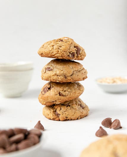 brown butter oatmeal chocolate chip cookies