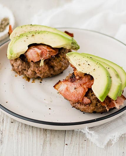 Paleo Avocado Bacon Burger