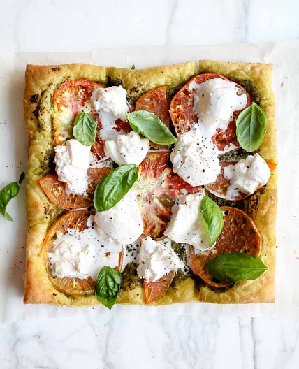 Heirloom Tomato & Burrata Tart