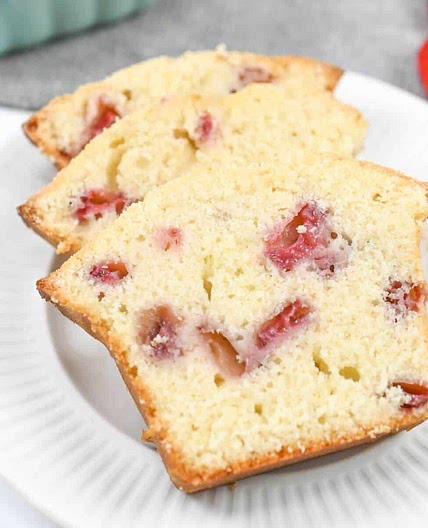 Strawberry Pound Cake Mini Loaf