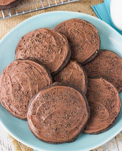 Grandfather's Favorite Iced Chocolate Cookies