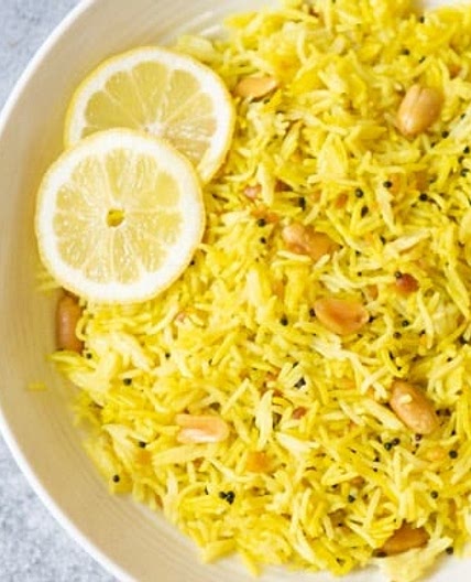 Lemon Rice Recipe - Instant Pot / Pressure Cooker