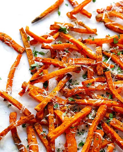 Parmesan Baked Sweet Potato Fries
