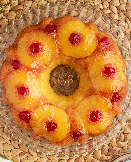 Pineapple Upside Down Bundt Cake