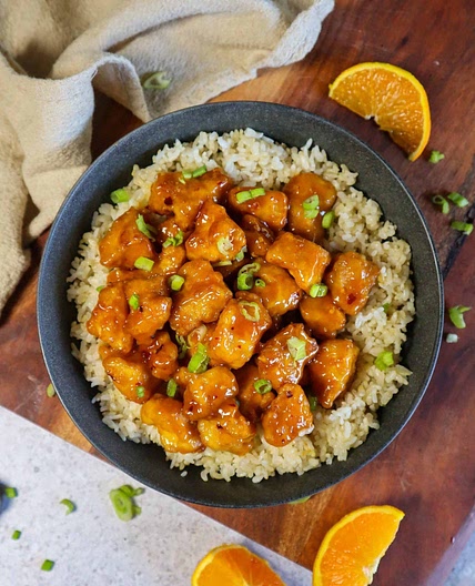 Vegan Orange Chicken (Tofu)