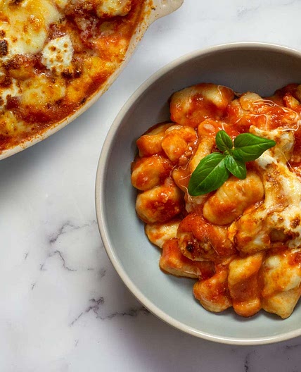 Gnocchi Alla Sorrentina (Baked Gnocchi With Tomato and Mozzarella) Recipe