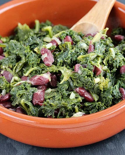 Braised Kale and Beans