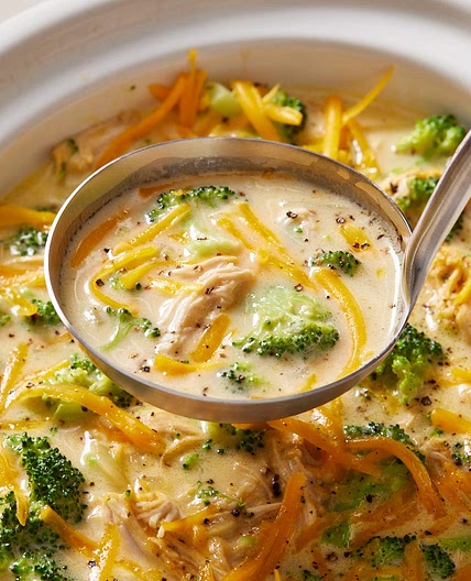 Crock-Pot Cheesy Chicken Broccoli Soup